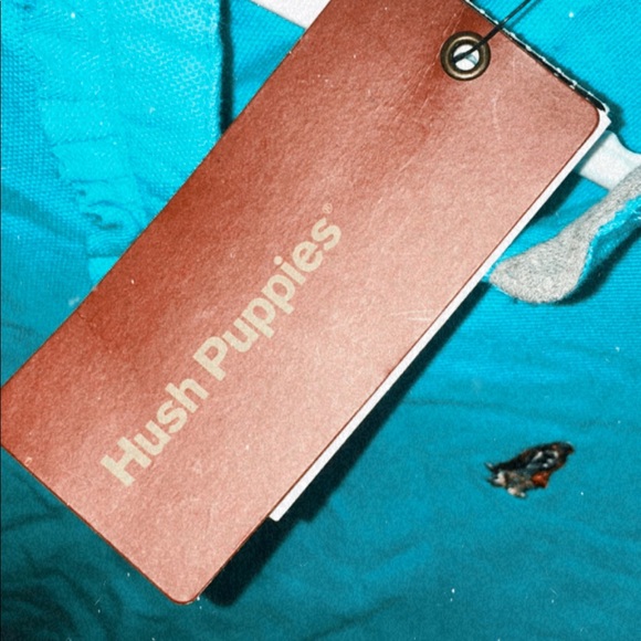 S, Aqua blue Hush Puppies Tee - Picture 2 of 3